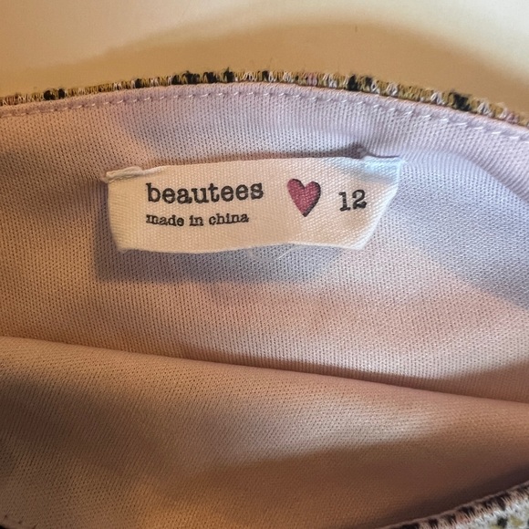 Beautees Spaghetti Strap Plaid Girl's Dress Youth Size 12 Clueless - Picture 5 of 5